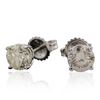 Image 2 : 14KT White Gold 1.87 ctw Diamond Stud Earrings