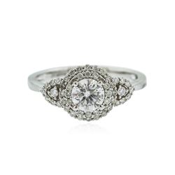 14KT White Gold 0.82 ctw Diamond Ring