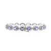 Image 2 : 14KT White Gold 10.40 ctw Tanzanite and Diamond Bracelet