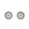Image 1 : 14KT White Gold 0.74 ctw Diamond Earrings