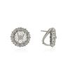 Image 2 : 14KT White Gold 0.74 ctw Diamond Earrings