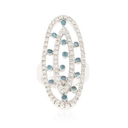 14KT White Gold 1.49 ctw Diamond Ring