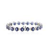 Image 2 : 14KT White Gold 15.12 ctw Sapphire and Diamond Bracelet