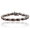 Image 1 : 14KT White Gold 8.32 ctw Ruby and Diamond Bracelet