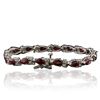 Image 2 : 14KT White Gold 8.32 ctw Ruby and Diamond Bracelet