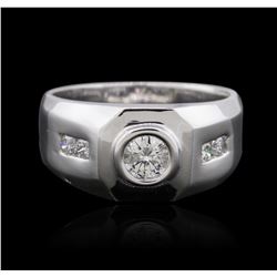 14KT White Gold 0.94 ctw Diamond Ring