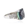 Image 2 : 14KT White Gold 12.25 ctw Tanzanite and Diamond Ring