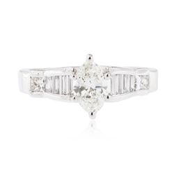 14KT White Gold 1.27 ctw Diamond Ring