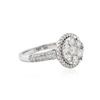 Image 2 : 14KT White Gold 1.35 ctw Diamond Ring