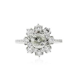 14KT White Gold 1.69 ctw Diamond Ring