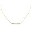 Image 1 : 14KT Yellow Gold 0.84 ctw Diamond Necklace