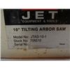 Image 4 : Jet JTAS10-1 10" Tilting Arbor Saw w/Fence & Table