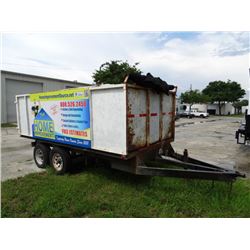 T/A 7' x 14' x 4' T Electric Dump Trailer Tag # K734IN