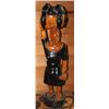 Image 1 : WEST INDIAN HAND CARVED LADY CARRYING BASKET WITH