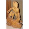 Image 1 : SCHOOLBOY ON A LOG BY GUY PIERRE HANDCARVED IN