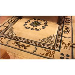 TIBETAN HANDMADE 100% WOOL AREA CARPET 9 X12 WITH