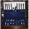 Image 1 : ROGERS SILVERPLATE CUTLERY SET IN CASE 1950'S