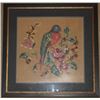 Image 1 : FRAMED CROSS-STITCH OF PARROT