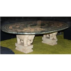 15TH CENTURY STYLED MEDICIS COFFEE TABLE WITH 2