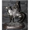 Image 1 : PEWTER HORSEMAN "LAST KISS"-SOME DAMAGE NOTED