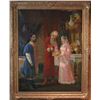 Image 1 : LARGE FRENCH FRAMED RUSSIAN OIL ON CANVAS -"THE