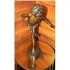 Image 1 : SOLID BRONZE SCULPTURE  OF A BOY RUNNING-SIGNED