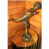 Image 2 : SOLID BRONZE SCULPTURE  OF A BOY RUNNING-SIGNED