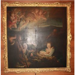 AFTER ANTONIO ALLEGRI CORREGGIO-OIL ON CANVAS "LA