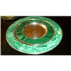 Image 3 : 14 PLACE SETTING OF 3 PIECE MALACHITE DINNER PLATE