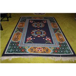 100 PERCENT HAND WOVEN TIBETAN RUG- 6 X 9