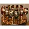 Image 1 : 21 PIECES HANDBLOWN GOBLETS