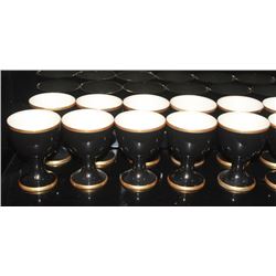 12 GOBLETS  OF "RENNAISANCE" FITZ AND FLOYD INC."