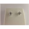Image 1 : 173-13205:14K white gold diamond stud earrings