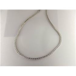 187-10690:18K white gold diamond neckpiece
