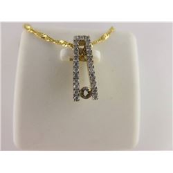 825-11211:10K yellow gold aquamarine and diamond