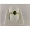 Image 1 : 901-10340:10K yellow gold peridot and diamond ring