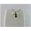 Image 1 : 962-10651:10K yellow gold citrine pendant and chain