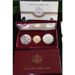 1983,84  OLYMPIC GOLD & SILVER COIN SET-