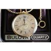 Image 2 : NEW BULOVA QUARTZ POCKET WATCH WITH U OF A EMBLEM