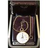 Image 1 : NEW BULOVA QUARTZ POCKET WATCH WITH U OF A EMBLEM