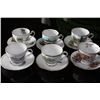 Image 1 : ENGLISH BONE CHINA CUPS AND SAUCERS X 6