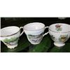 Image 4 : ENGLISH BONE CHINA CUPS AND SAUCERS X 6