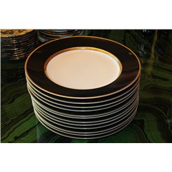 SET OF 12 FITZ & FLOYD DINNER PLATES "RENAISSANCE"