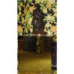 BRONZE SCULPTURE OF MADONNA  AND CHILD  BY