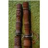 Image 2 : PAIR OF SWORDS- CARVED BALSAM HANDLE WITH CASE