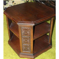 OAK END TABLE