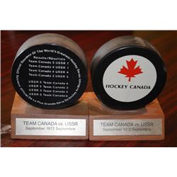 PAIR OF TEAM CANADA VS USSR SEPTEMBER 1972