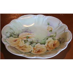 HAND PAINTED "YELLOW ROSE OF TEXAS" PLATE 1978