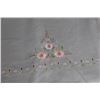 Image 6 : 100% SILK TABLE CLOTH  70 " X 103" WITH 12 COTTON