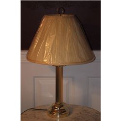 PAIR OF BRASS TABLE LAMPS